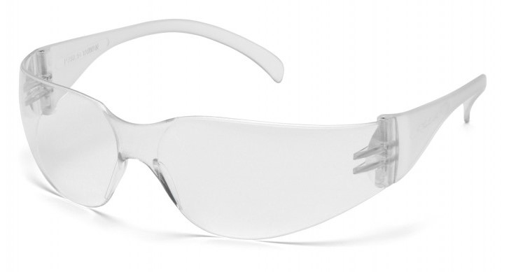 Intruder® Frameless Safety Glasses with Clear Lens - Spill Control